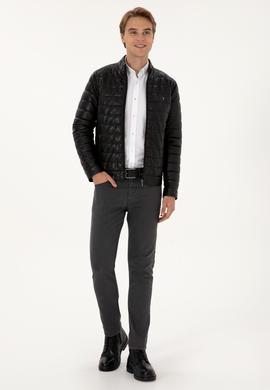 Erkek Siyah Deri Ceket - 50317321006