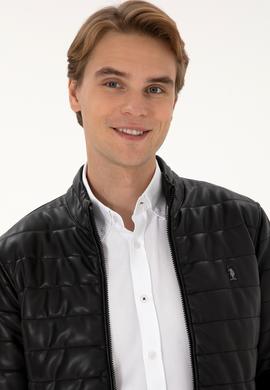 Erkek Siyah Deri Ceket - 50317321006