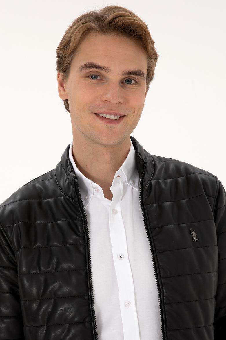 Erkek Siyah Deri Ceket - 50317321006