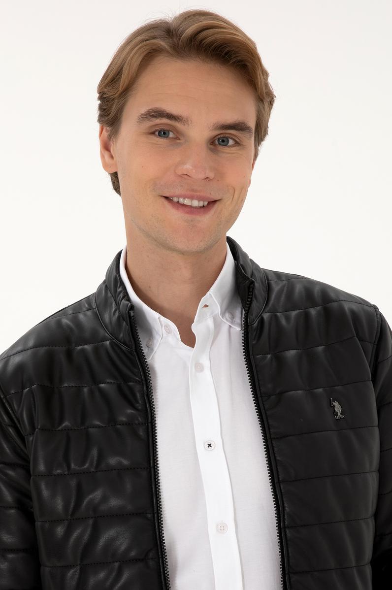 Erkek Siyah Deri Ceket