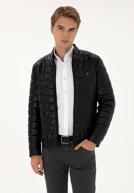 Erkek Siyah Deri Ceket - 50317321006