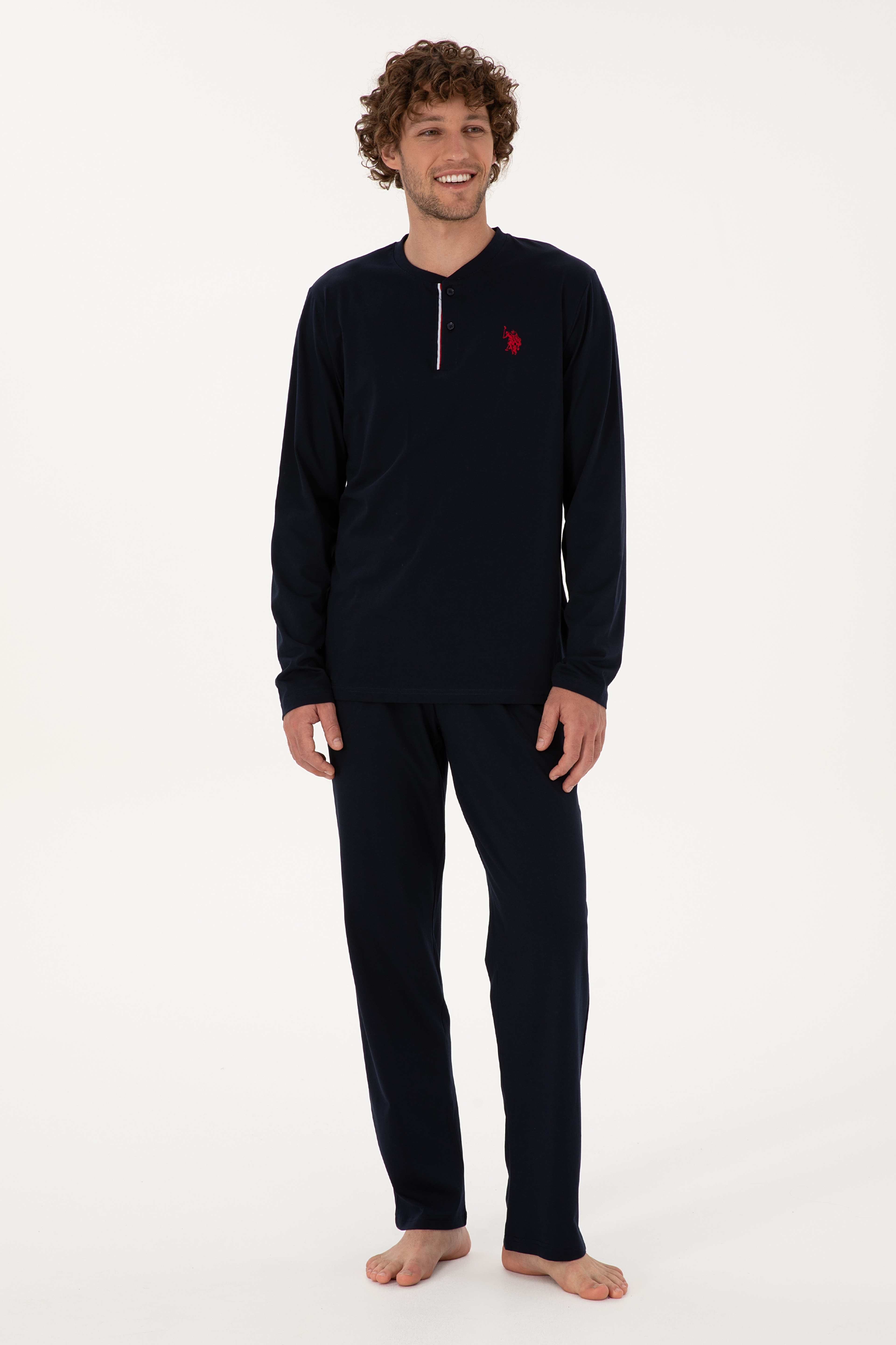 Erkek Lacivert Pijama Takımı - Image 4