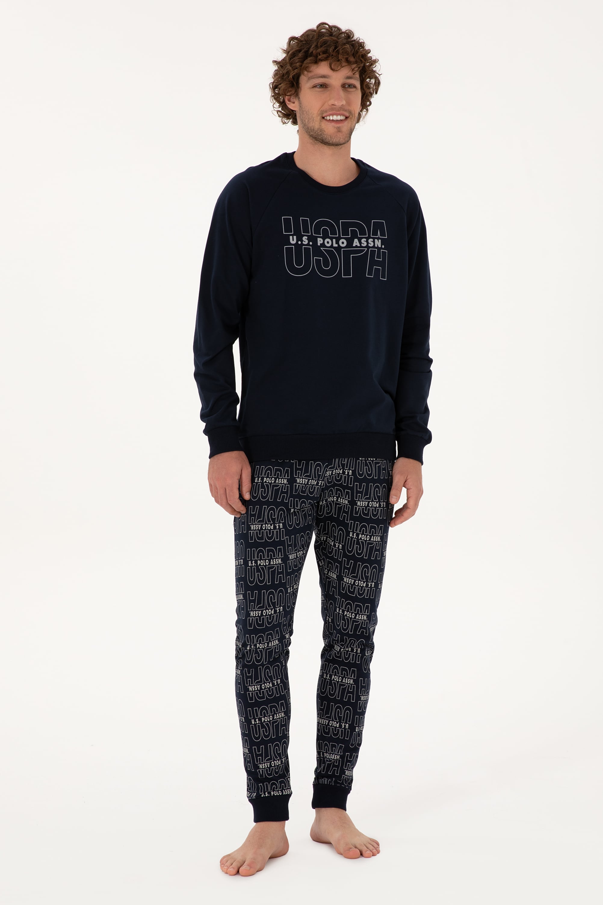Erkek Lacivert Pijama Takımı - Image 4