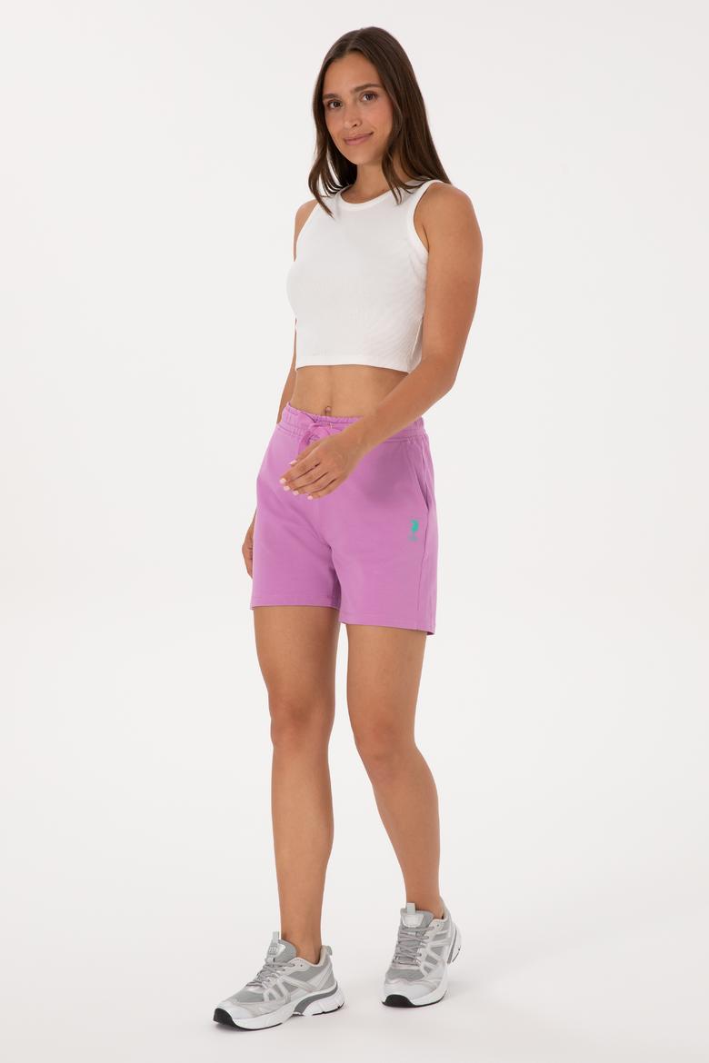 Kadın Fuşya Örme Şort - 50300840059