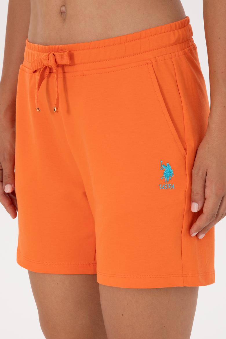 Kadın Nar Çiçeği Örme Şort - 50300840036