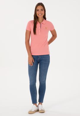 Kadın Pembe Basic Tişört - 50300868057