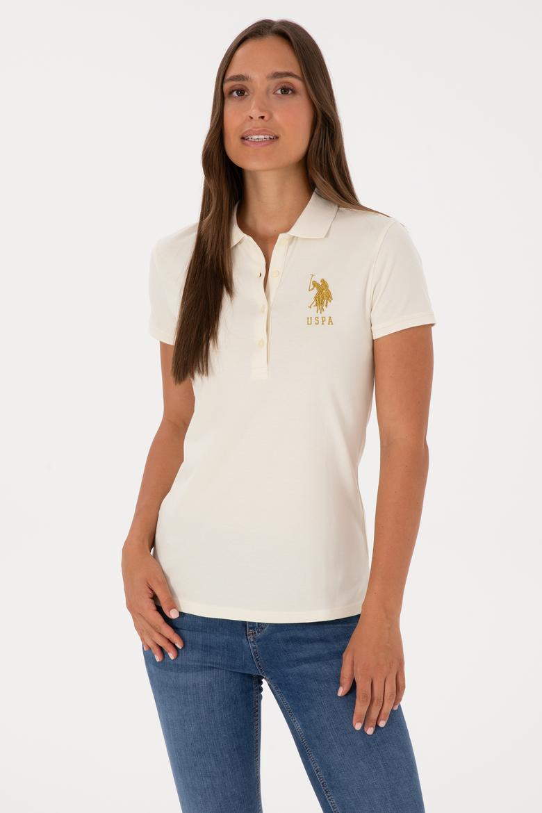 Kadın Krem Basic Tişört - 50300883022