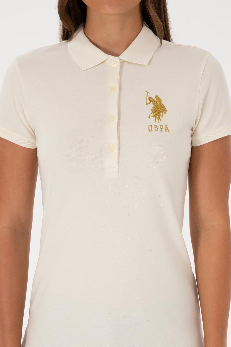 Kadın Krem Basic Tişört - 50300883022