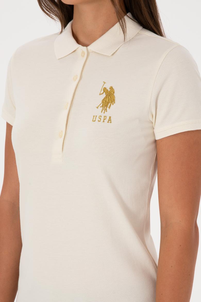 Kadın Krem Basic Tişört - 50300883022