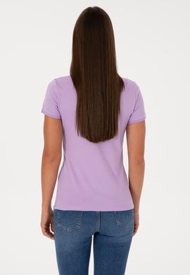 Kadın Lila Tişört - 50300887041
