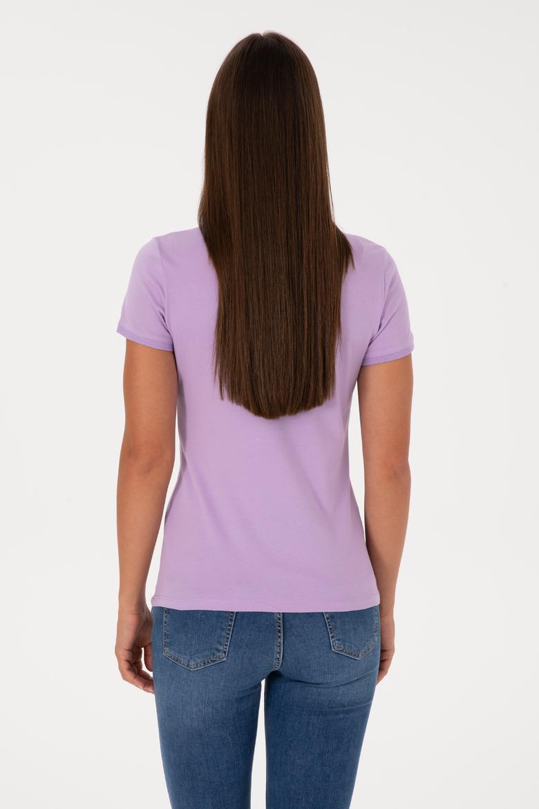 Kadın Lila Tişört - 50300887041