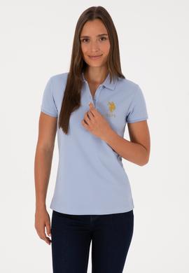 Kadın Açık Mavi Basic Tişört - 50300883112