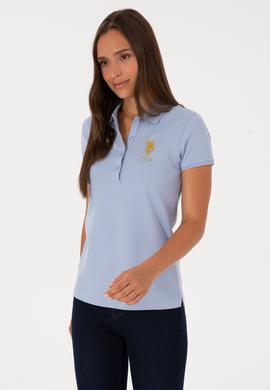 Kadın Açık Mavi Basic Tişört - 50300883112