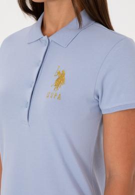 Kadın Açık Mavi Basic Tişört - 50300883112