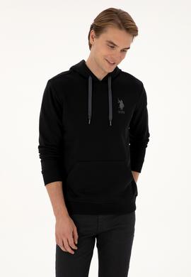 Erkek Siyah Basic Sweatshirt - 50307703021