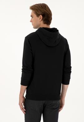 Erkek Siyah Basic Sweatshirt - 50307703021