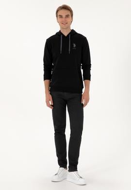 Erkek Siyah Basic Sweatshirt - 50307703021