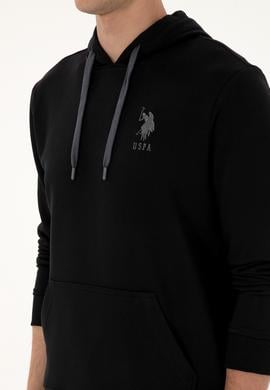 Erkek Siyah Basic Sweatshirt - 50307703021