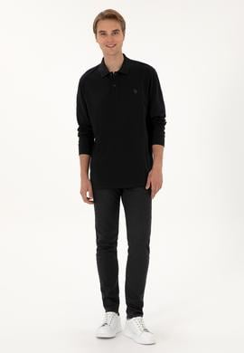 Erkek Siyah Basic Sweatshirt - 50307688019