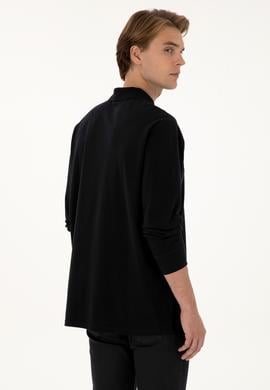 Erkek Siyah Basic Sweatshirt - 50307688019