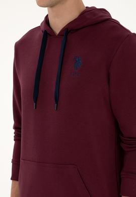 Erkek Bordo Basic Sweatshirt - 50307703170