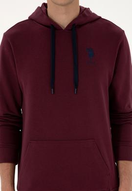 Erkek Bordo Basic Sweatshirt - 50307703170