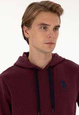 Erkek Bordo Basic Sweatshirt - 50307703170