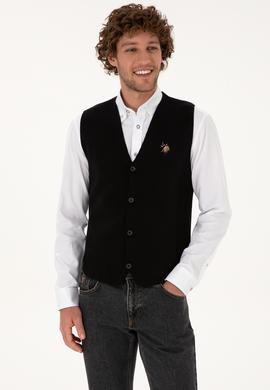 Erkek Siyah Triko Hırka - 50308565015