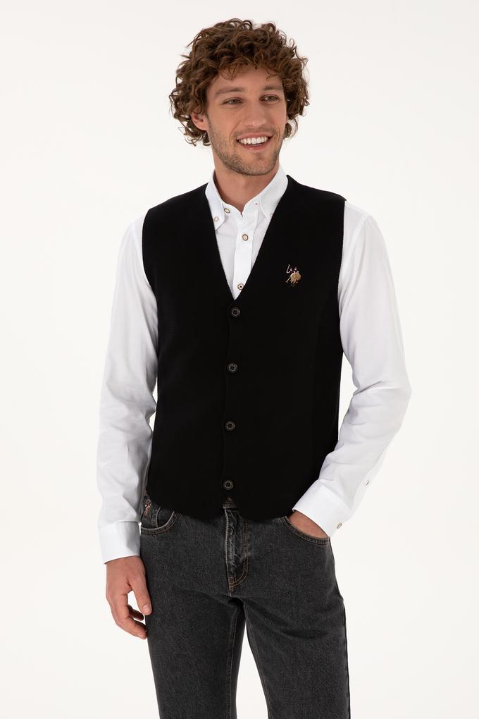 Erkek Siyah Triko Hırka