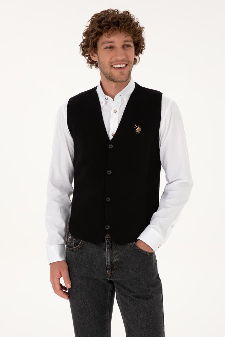 Erkek Siyah Triko Hırka