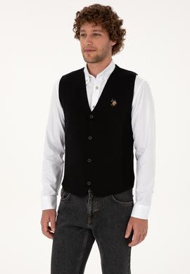 Erkek Siyah Triko Hırka - 50308565015