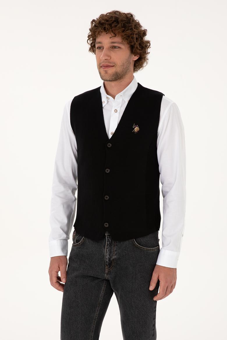 Erkek Siyah Triko Hırka - 50308565015