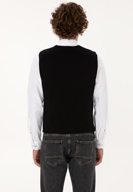 Erkek Siyah Triko Hırka - 50308565015