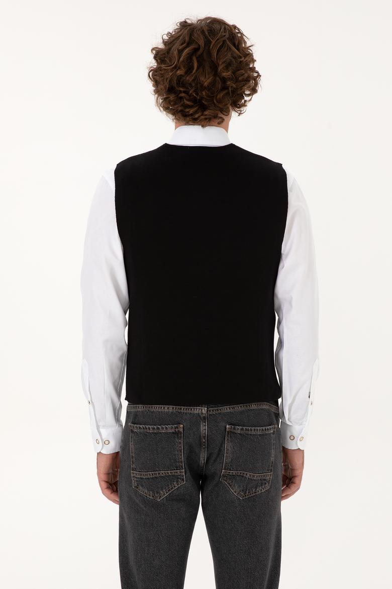 Erkek Siyah Triko Hırka - 50308565015