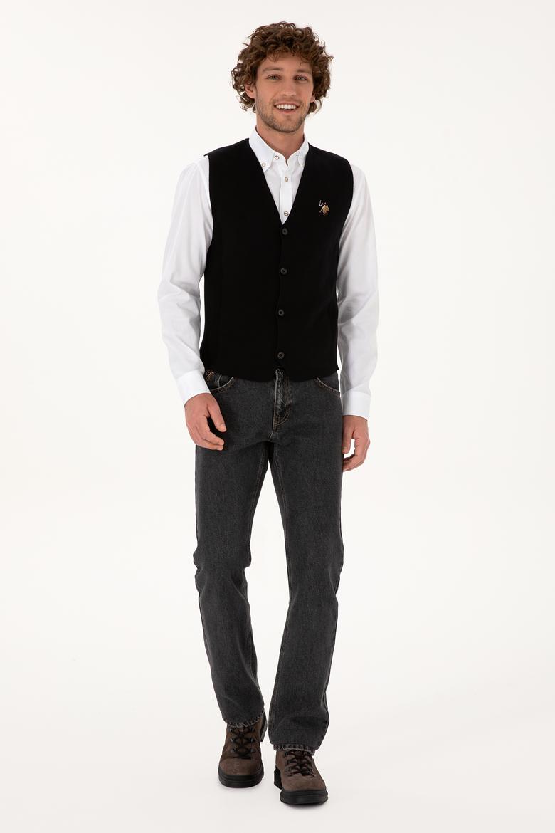 Erkek Siyah Triko Hırka - 50308565015