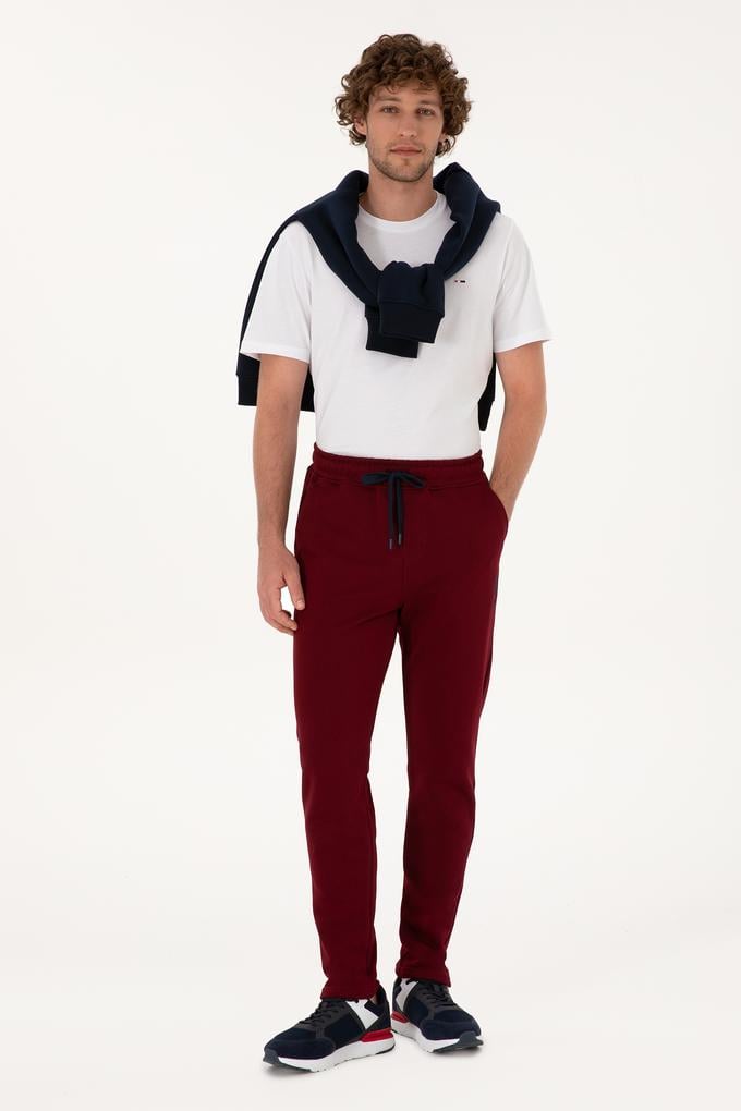 Erkek Bordo Eşofman Altı