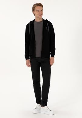 Erkek Siyah Örme Hırka - 50307765029