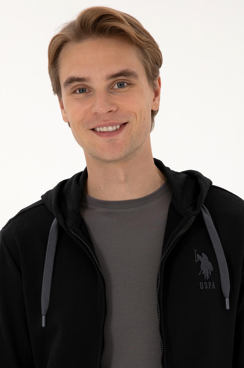 Erkek Siyah Örme Hırka