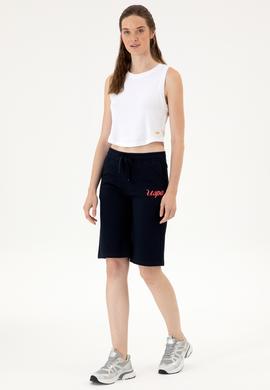 Kadın Lacivert Örme Şort - 50307841001