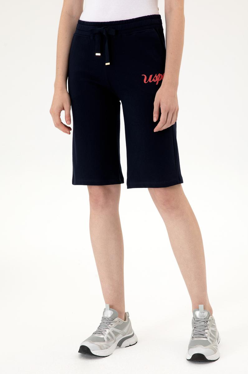 Kadın Lacivert Örme Şort