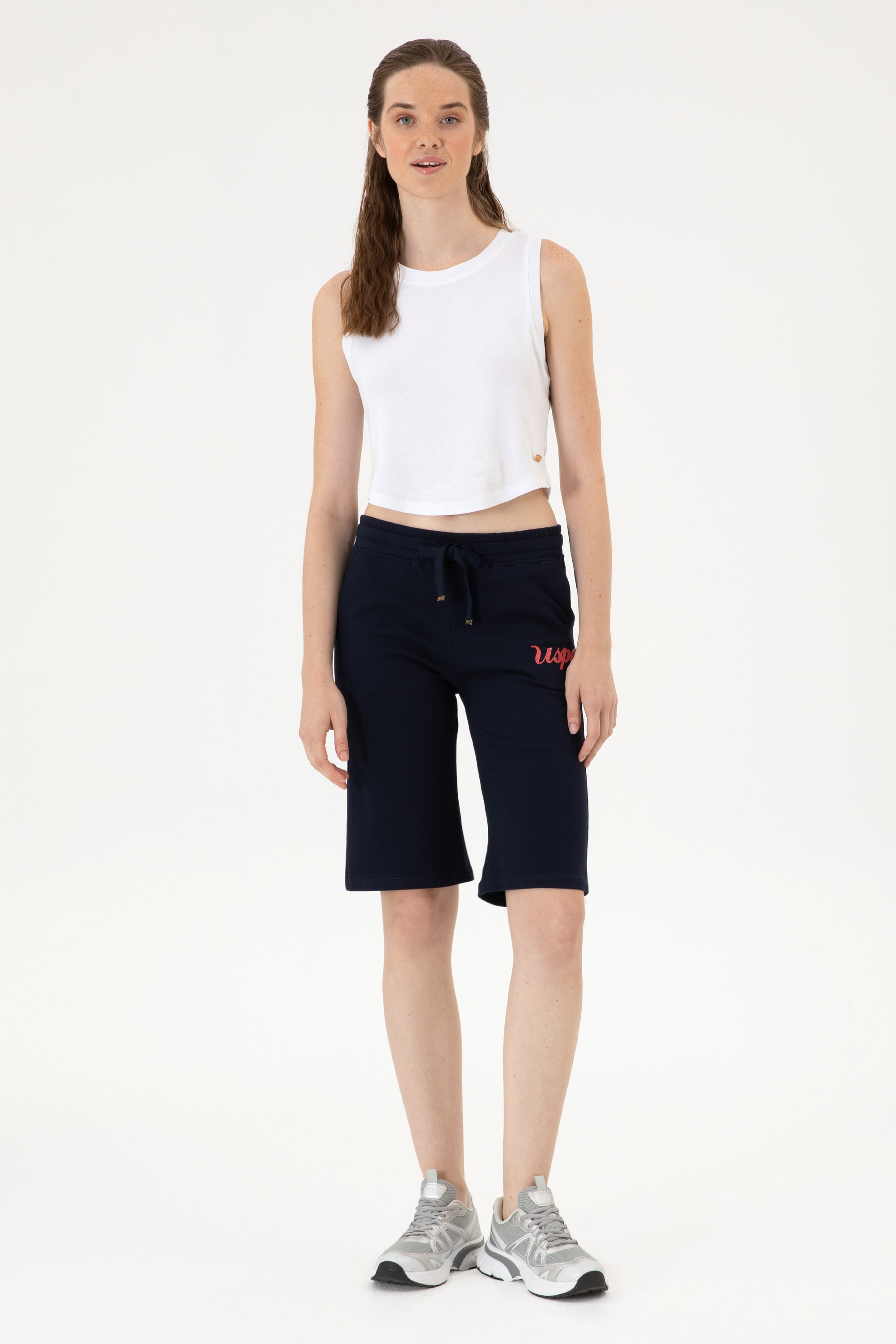 Kadın Lacivert Örme Şort - 50307841001