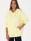 Kadın Sarı Şardonlu Kapüşonlu Sweatshırt