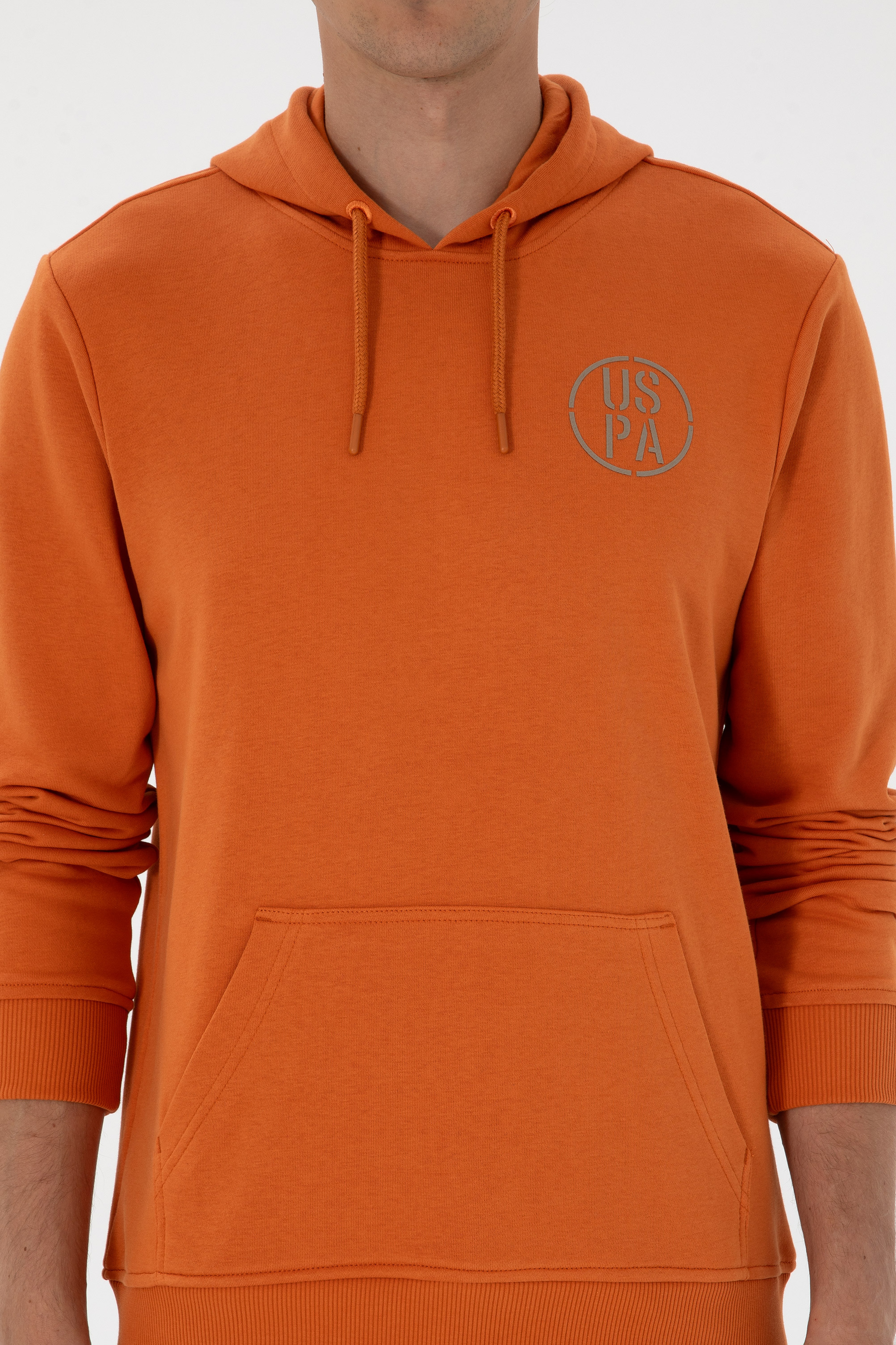 Erkek Regular Fit Kapüşonlu Bakır Sweatshirt - Image 6