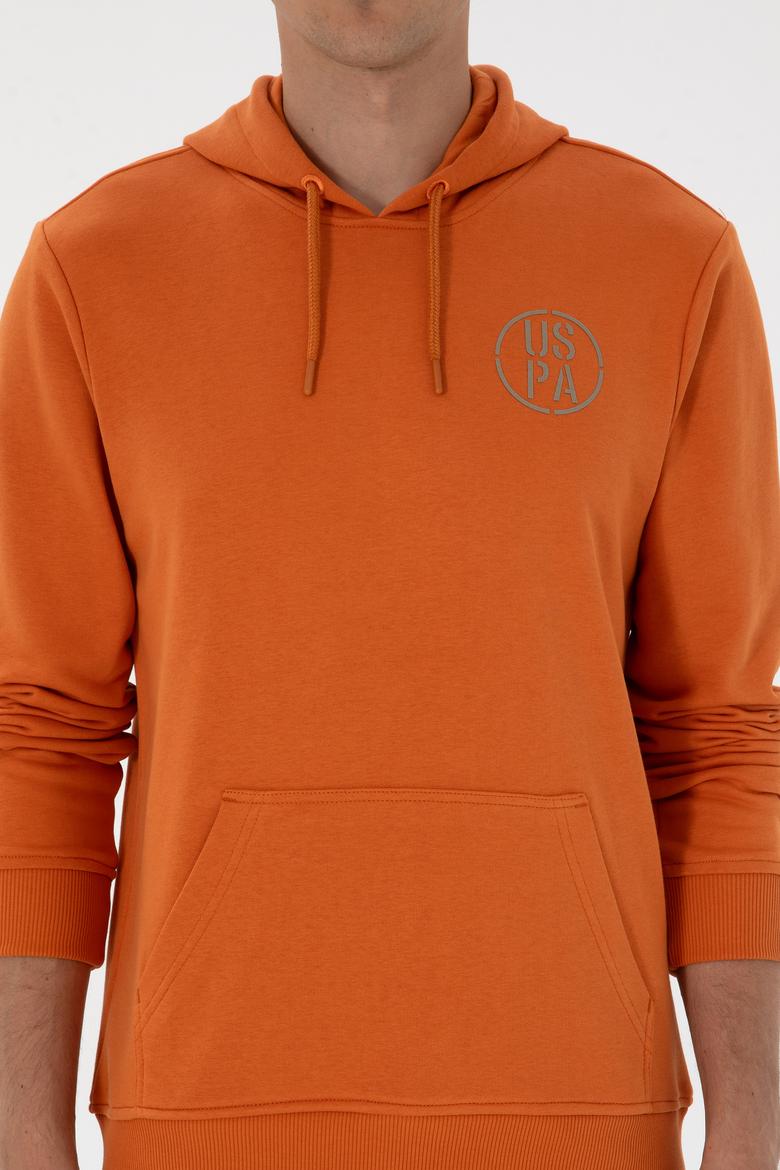 Erkek Regular Fit Kapüşonlu Bakır Sweatshirt - 50313718088