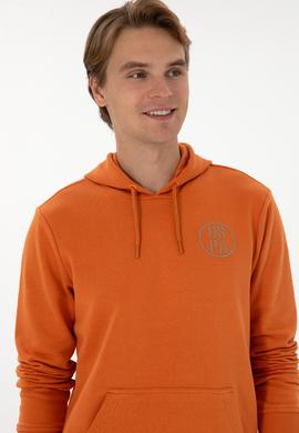 Erkek Regular Fit Kapüşonlu Bakır Sweatshirt - 50313718088