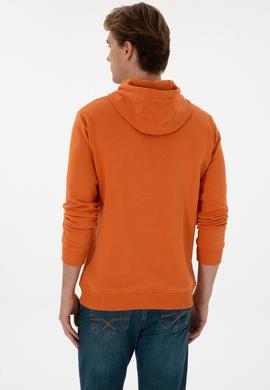 Erkek Regular Fit Kapüşonlu Bakır Sweatshirt - 50313718088