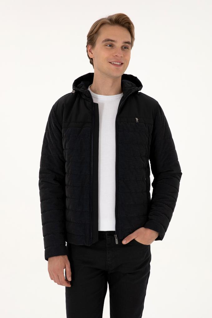 Erkek Lacivert Deri Ceket