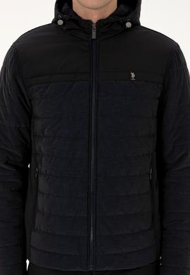 Erkek Lacivert Deri Ceket - 50317329006