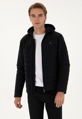 Erkek Lacivert Deri Ceket - 50317329006