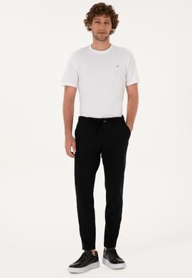Erkek Siyah Slim Kanvas / Chino Pantolon - 50317289113